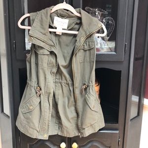 Olive green vest